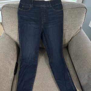 SPANX jean-ish ankle leggings denim blue